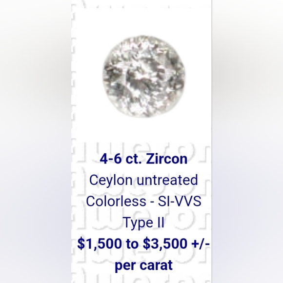 Gorgeous 6 Carat White Zircon - Picture 15 of 17